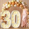 imprsv 30 Marquee Numbers, 4FT Light Up Sign for 30th Birthday Party Decor view 1