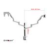2 in 1 Aluminum Alloy Desktop clamp Mechanical Spring 17-32 inch LCD Monitor Desktop Stand 17 inch Laptop Stand 3-8kg Long arm(600mm Silver) view 2