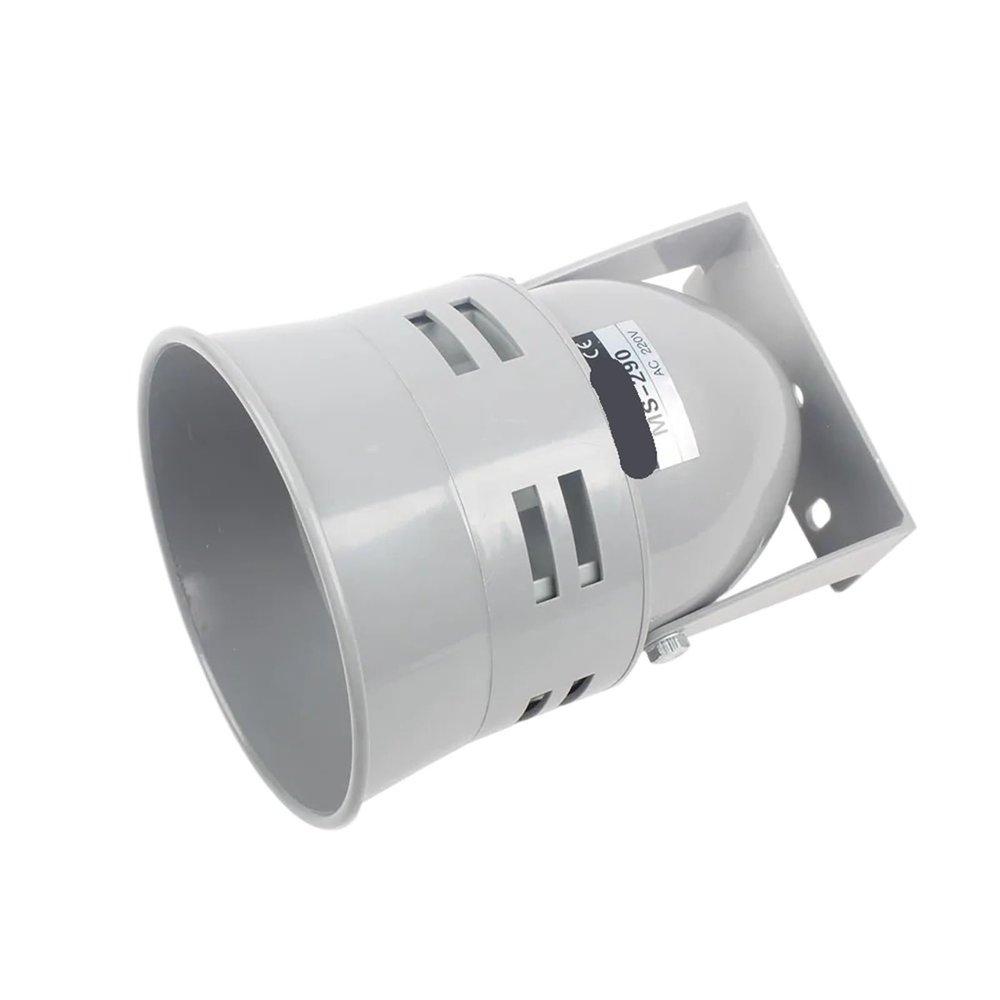 1pc 12VDC 24VDC 220VAC 110VAC Mini Plastic Motor Siren Industrial Alarm Sound Electrical Guard Against Theft MS-290(AC 220V)