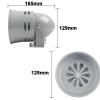 1pc 12VDC 24VDC 220VAC 110VAC Mini Plastic Motor Siren Industrial Alarm Sound Electrical Guard Against Theft MS-290(DC 12V) view 3