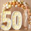 imprsv 50 Marquee Numbers, 4FT Light Up Sign for 50th Birthday Party Decor view 1