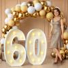 imprsv 60 Marquee Numbers, 3FT Light Up Sign for 60th Birthday Party Decor view 1