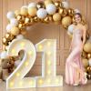 imprsv 21 Marquee Numbers, 3FT Light Up Sign for 21st Birthday Party Decor view 1