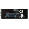 American Army Troops Soldiers Gaming Mouse Pad 32L12W inch Extended Large Laptop Keyboard Non-Slip Rubber Base with Stitched Edges for Home Office Computer view 2