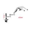 450mm DL-8013LP Full Motion 17 Inch Laptop Desktop Stand Aluminum Alloy 17-38 Inch Monitor Stand Mechanical Spring Long Arm Monitor 3-11kg(170mm Silver) view 2