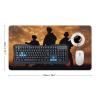 American Soldiers Gaming Mouse Pad 30L16W inch Extended Large Laptop Keyboard Non-Slip Rubber Base with Stitched Edges for Home Office Computer view 2