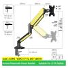 Adjustable Single Monitor Desk Stand 17-35 Inch Computer Monitor Arm Single Monitor Stand Loading 2-10KG VESA 75/100mm view 2