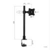 14-27 inch Screen Single arm Monitor Stand, Load-Bearing 8KG Monitor Stand, Adjustable Height, tilt, Swivel, Rotation view 2