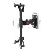 360 Rotating Wall Mount Bracket Aluminum Alloy Wall Mount Bracket Suitable for 7-13 inches view 2
