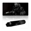 American Army Troops Soldiers Gaming Mouse Pad 24L12W inch Extended Large Laptop Keyboard Non-Slip Rubber Base with Stitched Edges for Home Office Computer view 1