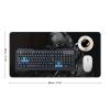 American Army Troops Soldiers Gaming Mouse Pad 24L12W inch Extended Large Laptop Keyboard Non-Slip Rubber Base with Stitched Edges for Home Office Computer view 2