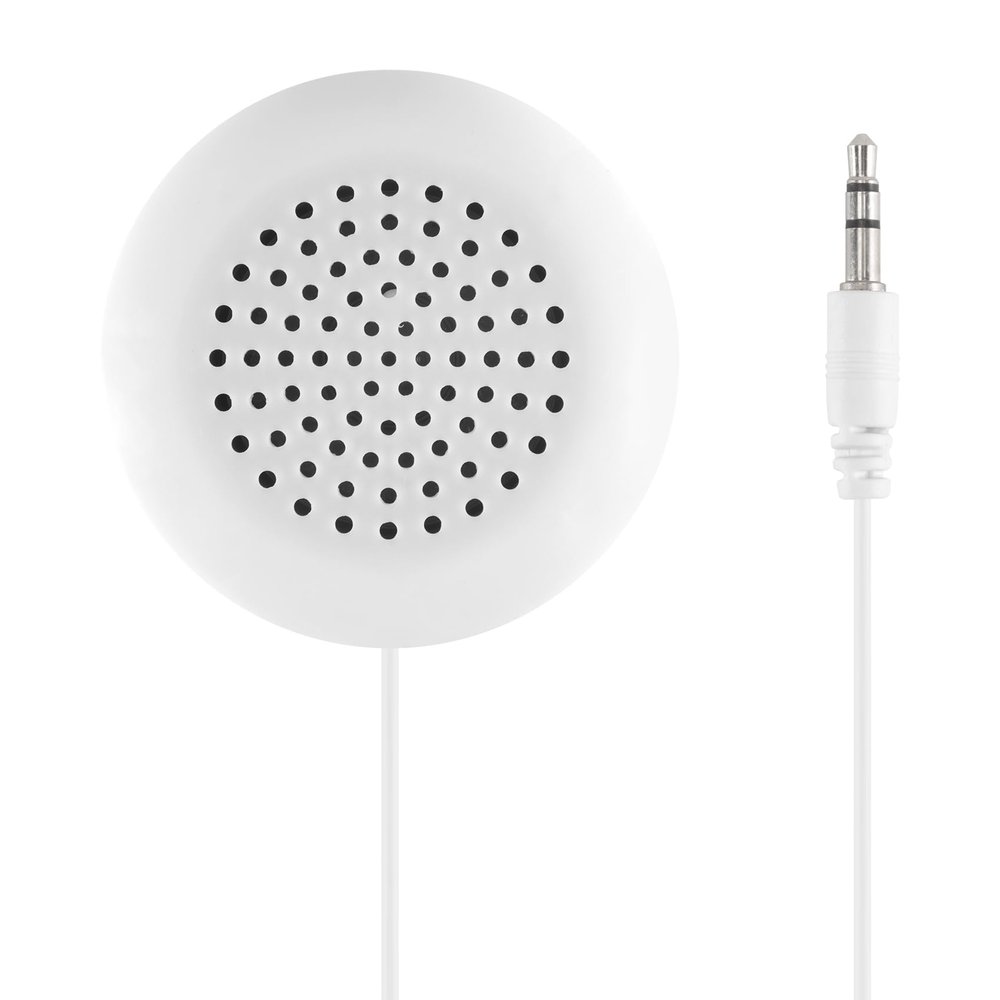 Kopinma Mini White 3 5mm Pillow Speaker for CD Radio MP3 Player