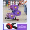 Electrical Wire Spool Rack,Wiring Spool Holder Storage Cart,Multiple Axles Cable Dispenser,with Adjustable Storage Tray,330 LBS Capacity,for Efficient Workplace(6 trays) view 3