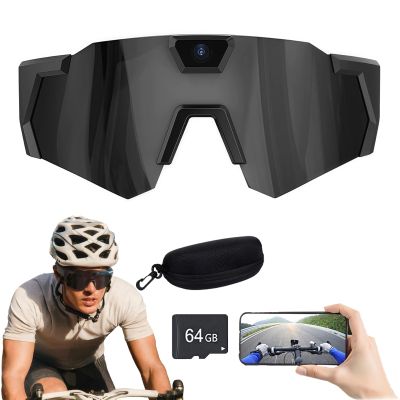 4K HD POV Sports Glasses with Camera, 2026 Upgraded Smart Glasse for Men Women Sunglasses Cameras and Audio Video Action Outdoor Activity Recording Glasses, Action Sports for Cycling Hiking (#C)