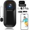 4K Thumb Action Camera, 64/128/256G Chest Camera, Body Cam Wearable, New Ultra Wide Angle Thumb Pocket Action Cam, Video Record for Cycling, Diving, Skiing,Vlogging (Black,32G) view 1