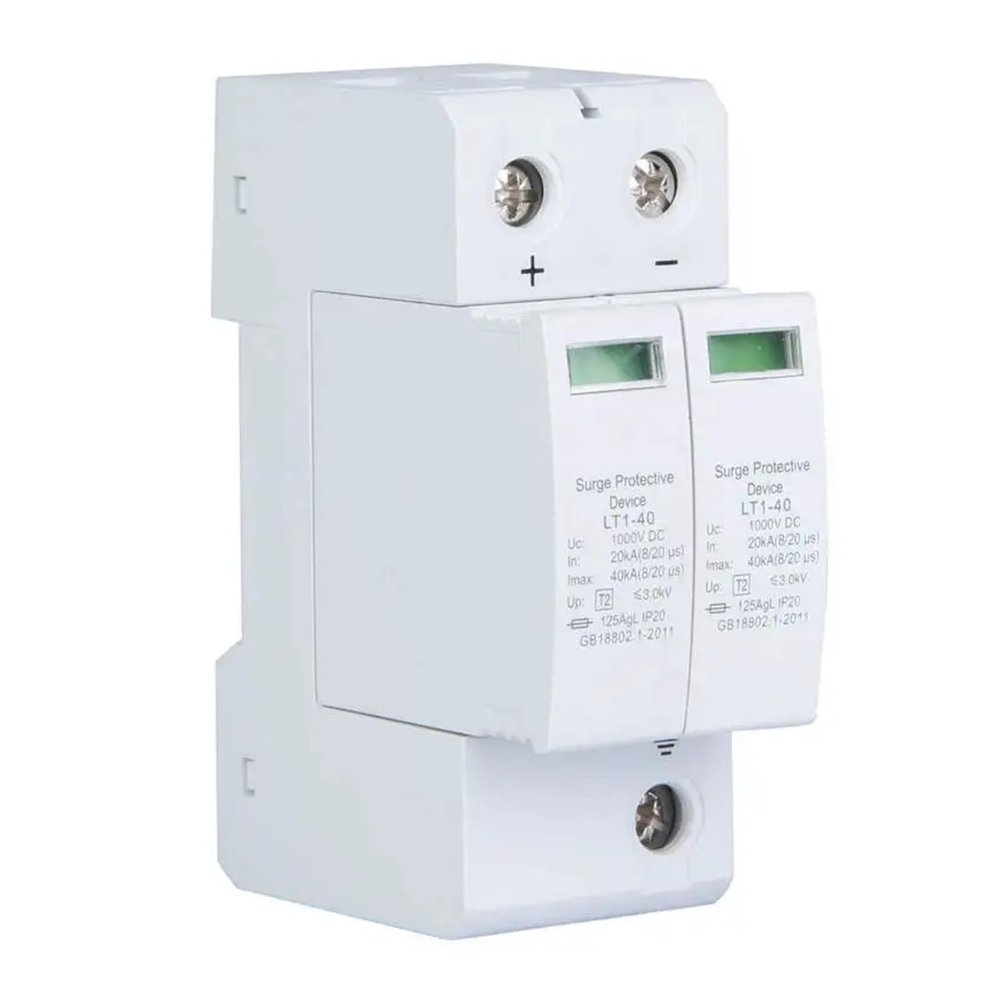2P20KA 2P40KA Protection Device, DC photovoltaic Protector, Low-Voltage Surge Arrester, Surge Protection.(2P20KA)