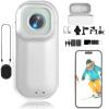 4K Thumb Action Camera, 64/128/256G Chest Camera, Body Cam Wearable, New Ultra Wide Angle Thumb Pocket Action Cam, Video Record for Cycling, Diving, Skiing,Vlogging (White,32G) view 1