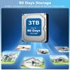 90 Days Storage & 130 Wide Angle Wireless Security Camera System, Wireless Cameras for Home Security, Outdoor WiFi Video Surveillance DVR Kits view 4