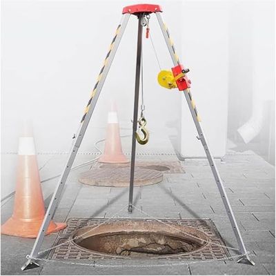 GAOFEMZ Adjustable Tripod with Support for Exploration and Wellhead LiftingHeavyDuty Portable Perfect for Outdoor Adventures and Professional Use