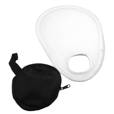 Camera Flash Diffuser with Storage Bag, Adjustable Translucent Diffusers fits Over The Camera Lens, Portable Foldable Speedlight Flash Diffuser Reflector(Color:White - 1 pc)
