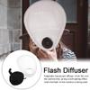 Camera Flash Diffuser with Storage Bag, Adjustable Translucent Diffusers fits Over The Camera Lens, Portable Foldable Speedlight Flash Diffuser Reflector(Color:White - 1 pc) view 2