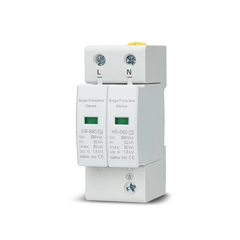 2P AC SPD 20KA-40KA 30KA-60KA 275V 385V Surge Protector/Low-Voltage Surge Arrester HR-40(30-60KA,2P AC275V)