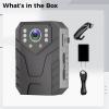 Vestamore 2K Body Camera for Law Enforcement, 170 Wide-Angle Lens, Night Vision, 128G, Waterproof view 3