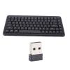 ASHATA 75% Wireless Gaming Keyboard, Compact Keyboard or PC, 84 Keys Silent Scissor Switch, with 2.4G Receiver, for Desktop PC Laptop Support for Win System (Black) view 1