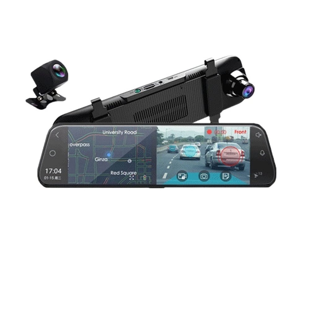 10" IPS 4G ADAS Car DVR Rearview Mirror Dash Cam Auto Video Player Car Intelligent System 170 Degree Lens RAM 2G/16G(ADD 32GB)