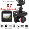 2.4 Inch Car Dash Cam 2 in 1 Radar Detector Speed Alert X7 DVR Camera Full HD 1080P Tachograph Reverse Dash Cam 5 Language Voice view 4