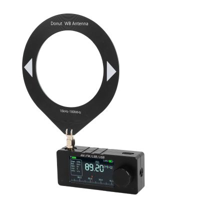 Yunir Mini Radio, Pocket Shortwave Radio Receiver with 1.9 Inch Screen, FM AM LSB USB Full Band, LW MW SW and VHF Band Receiver for Outdoor Adventures, Travel, and Daily Use