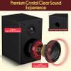 Pyle 5.25 Bookshelf Speakers, Pair of Wired Bookshelf Speakers with Wall Mount Brackets, 2-Way HiFi Home Theater with Paper Cone, Soft Dome Tweeter, Compact Design, 11.5 x 7.5 x 9.5, Black view 2