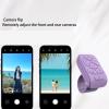 Yunseity Scrolling Remote Control, Wireless Page Turner Camera Shutter Remote for Cell Phone Tablet, with Ergonomic Design for iOS Instagram (Purple) view 2