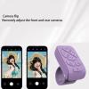 Yunseity Scrolling Remote Control, Wireless Page Turner Camera Shutter Remote for Cell Phone Tablet, with Ergonomic Design for iOS Instagram (Purple) view 3