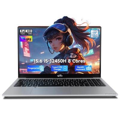 NIMO 15.6" FHD IPS Laptop, i5-12450H 8-Core (Beats i7-11800H), 16GB RAM 1TB SSD, Backlit Keyboard, Fingerprint, 100W Type-C Fast Charger, WiFi 6, Ideal for Students & Home Office Computer