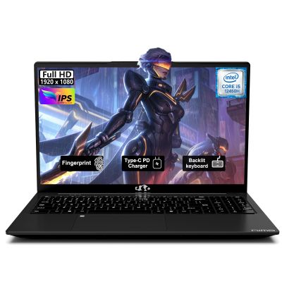 NIMO 15.6" FHD IPS Laptop, i5-12450H 8-Core (Beats i7-11800H), 32GB RAM 1TB SSD, Backlit Keyboard, Fingerprint, 100W Type-C Fast Charger, WiFi 6, Ideal for Students & Home Office Computer