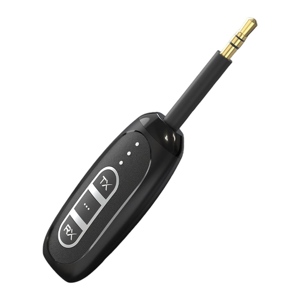 LICAEVEY Airplane Bluetooth 5.4 Transmitter for 2 Headphones, Wireless Audio Adapter & Receiver with 3.5mm Aux Jack for in Flight TV, Home Stereo, Car System