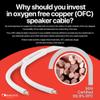 Nakamichi 24k Gold Plated Banana Plugs with 14 AWG Speaker Cable 99.9% OFC view 3