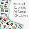 100Pcs Wrestling Stickers Pack  Fighter Vinyl Decals, Water Bottle, Laptop  Waterproof Wrestler Stickers for Scrapbooking view 2