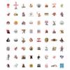 100Pcs Wrestling Stickers Pack  Fighter Vinyl Decals, Water Bottle, Laptop  Waterproof Wrestler Stickers for Scrapbooking view 4