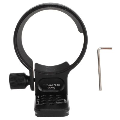 Lens Tripod Mount Ring, Aluminum Alloy 70mm Quick Release Plate, Arca Type, 1/4 3/8 Inch Holes - Stable Balanced Support, Lightweight Portable Design, for T70 180 F2.8 Lens