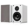 Pyle 5.25 Bookshelf Speakers, Pair of Wired Bookshelf Speakers with Wall Mount Brackets, 2-Way HiFi Home Theater with Paper Cone, Soft Dome Tweeter, Compact Design, 11.5 x 7.5 x 9.5, White view 1