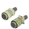 1 Set 16 Pin Standard Aviation Male Female Plug Green Wiring Connector MS3106A-24-7S/P MS3102A-24-7S/P(16p Female) view 2