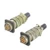 1 Set 16 Pin Standard Aviation Male Female Plug Green Wiring Connector MS3106A-24-7S/P MS3102A-24-7S/P(16p Female) view 3