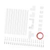 Cord Cover Wall Raceway Kit, Cable Hiders Easy Installation Conduit Channel Wire Covers for Cords for Office Commercial Places- Style c view 4