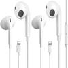 2-Packs Headphones with Lightning Connector, Wired Earbuds for iPhone with Built-in Remote to Control Music, Phone Calls, and Volume, Compatible 14 13 12 11 Pro Max X XS XR 8 7 Plus. view 1