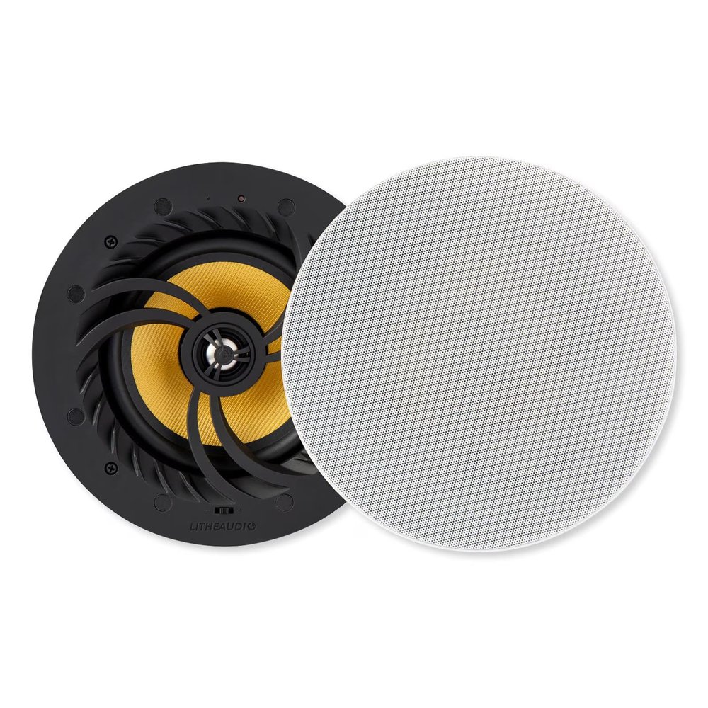 Lithe Audio 06610 All-in-One Wi-Fi Ceiling Speakers, Pair