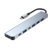 7 in 1 USB C HUB 3.0 HDMI 4K 60Hz Video USB2. SD TF Card Slot Reader Multi-Ports PD for PC/Laptops/MacBook Pro(Brown) view 1