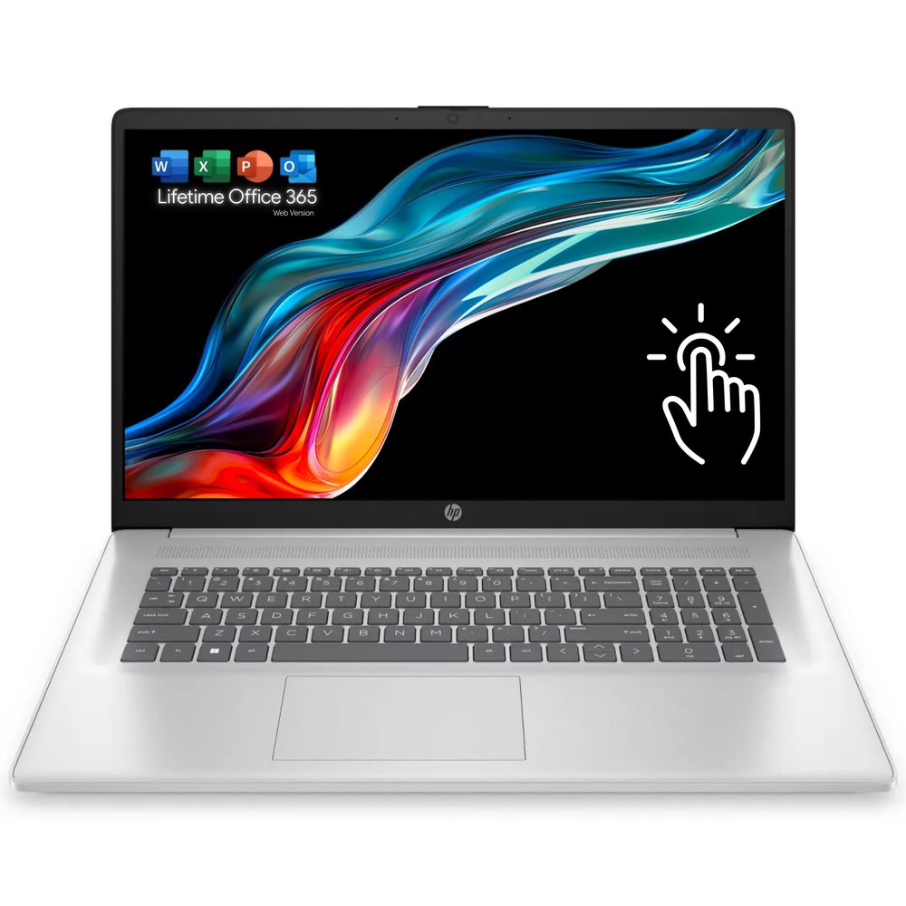 HP 17.3 inch Laptop with Office 365 for The Web, 64GB RAM, 2TB SSD Storage, Intel 13th 8 Cores i3 CPU (Beat 11th i5), 10 Key Number Pad, Windows 11, No Mouse