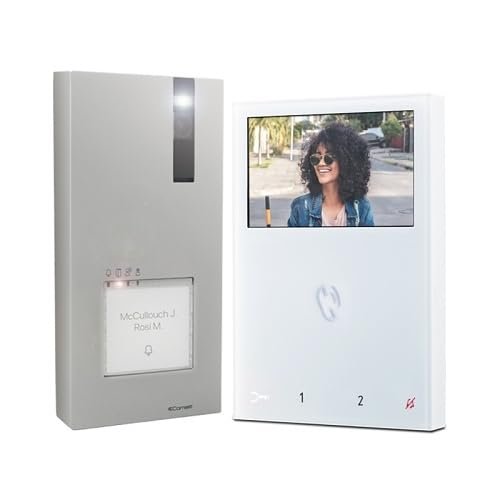 HFX-7000M 2-Wire Video Intercom Kit with Mini Hands-Free Monitor and Quadra Panel